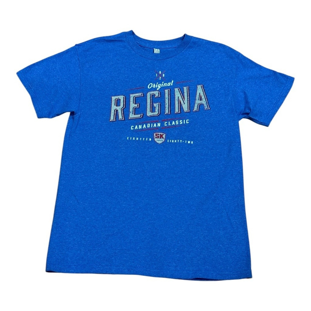 Regina Original Shirt Mens Medium Blue Canadian Classic Alstyle Graphic Tee SK